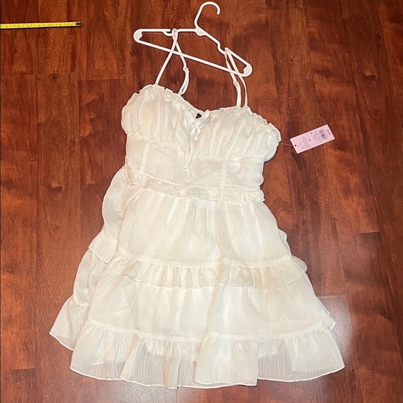 wild fable Dresses & Skirts - NWT size medium white target ruffle padded mini dress